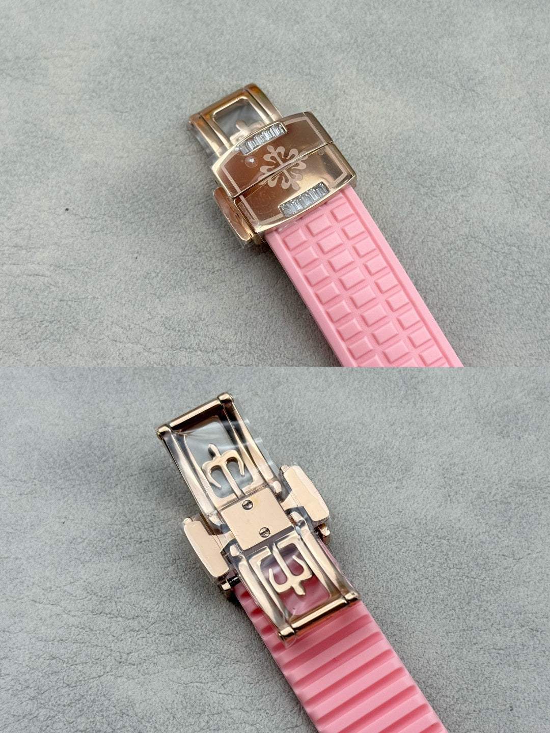 Patek Philippe Aquanaut Luce “Rainbow” Chronograph 40mm Pink Rubber Strap
