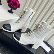 Chanel 2026 Lace-Up Ankle Boots Suede 977320