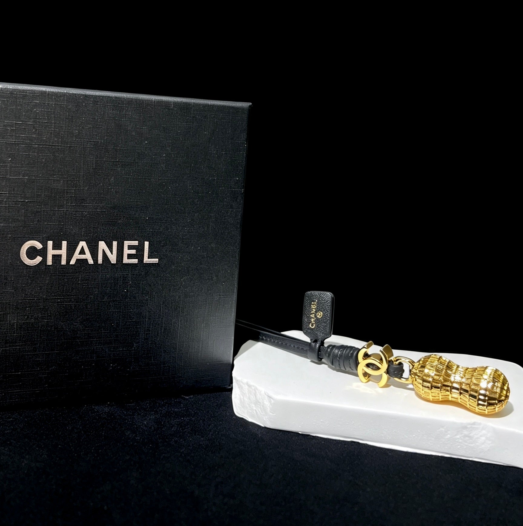 Chanel Golden Peanut Charm