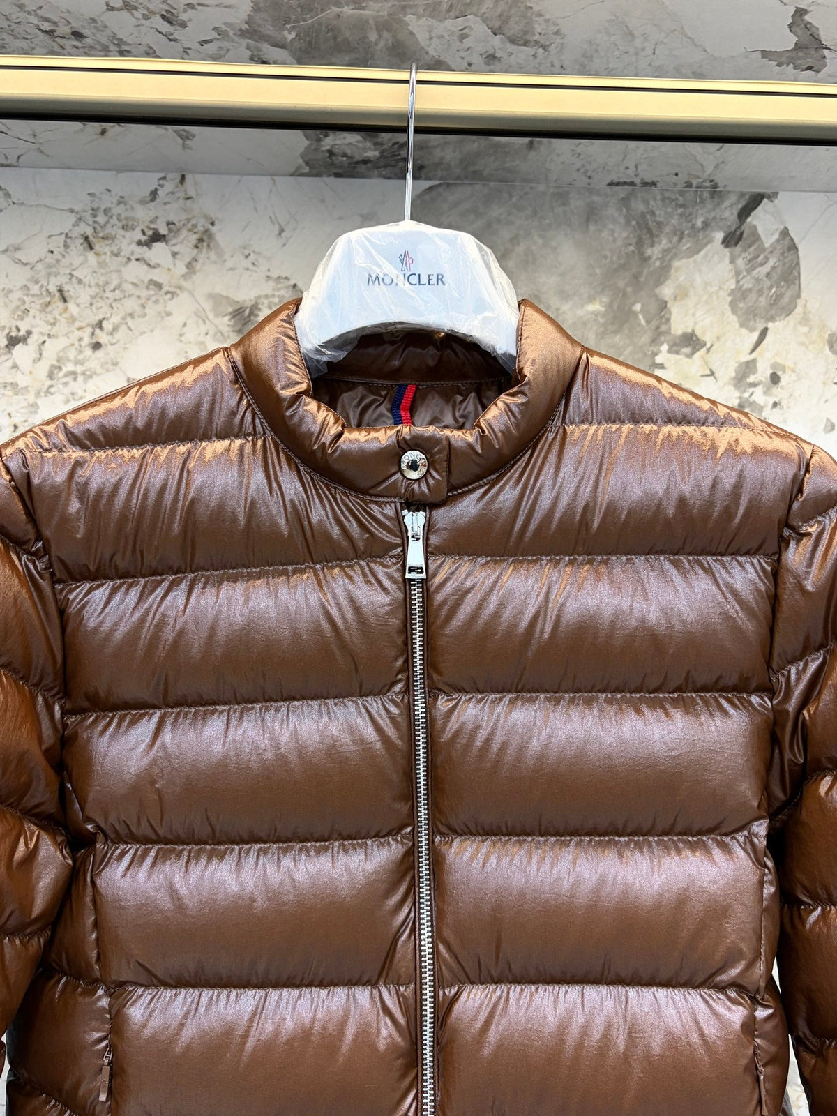 Moncler 2026 Papillon Short Stand Collar Jacket Nylon Down