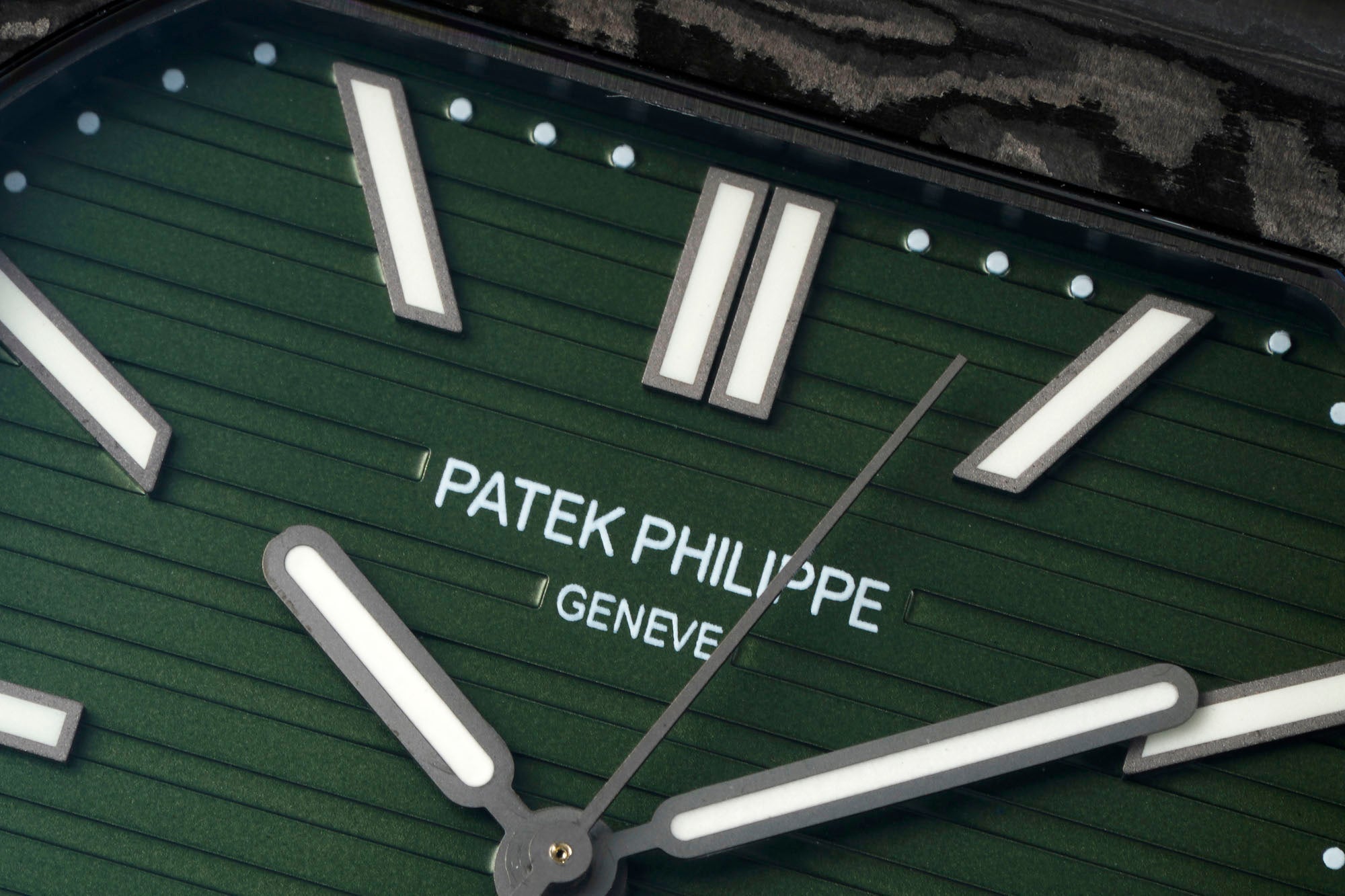 Patek Philippe Cubitus 45mm Black Carbon Fiber Case Green Dial