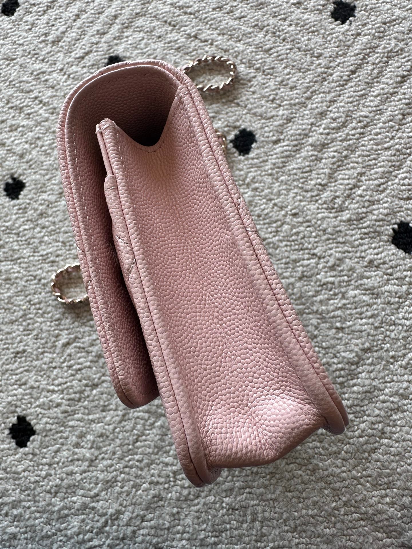 Chanel 2025 Trendy CC Wallet on Chain 19cm Bag Pink Caviar Leather 320290