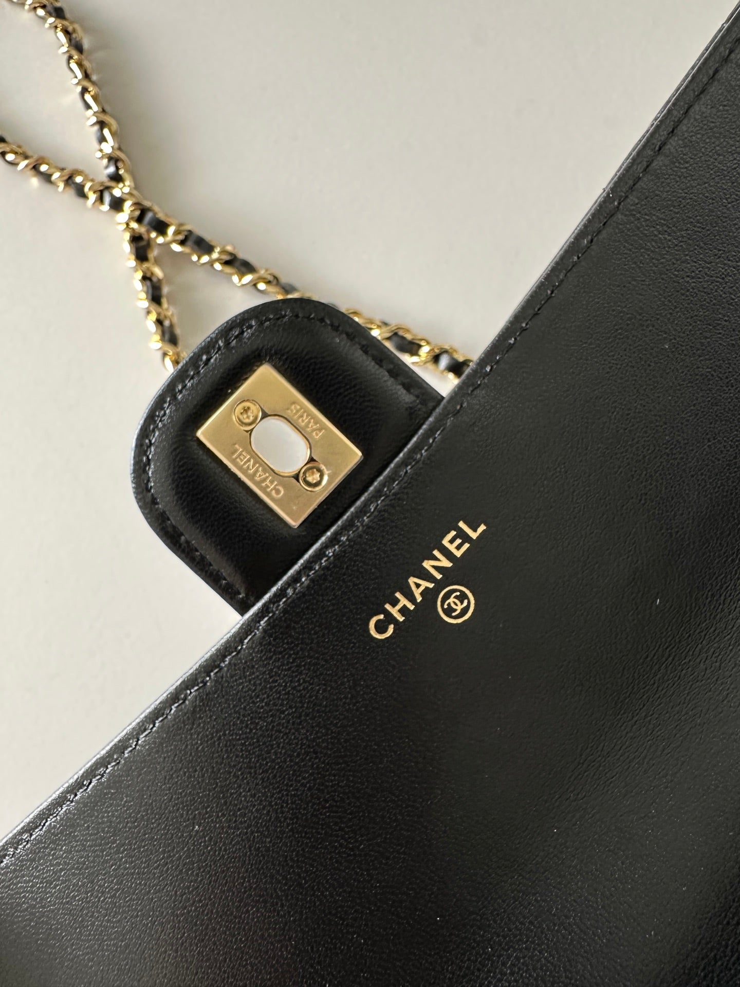 Chanel 2026 Long Top Handle Clutch 25cm Lambskin