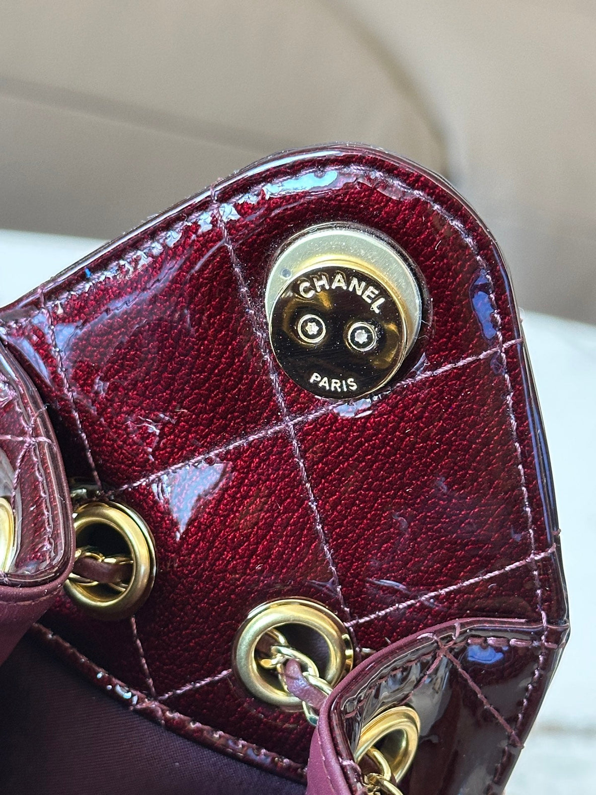 Chanel 2026 Hobo Bag 22cm Patent Leather 407625