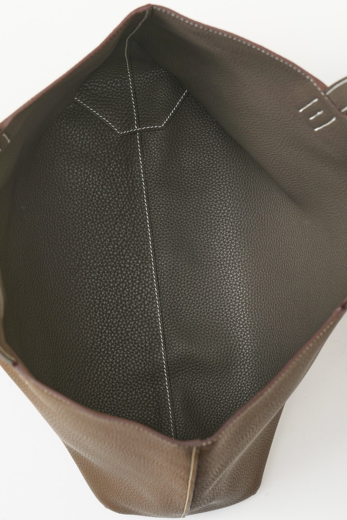 High-end Hermes 2026 Double Sens Tote Bag 35cm Clemence Leather