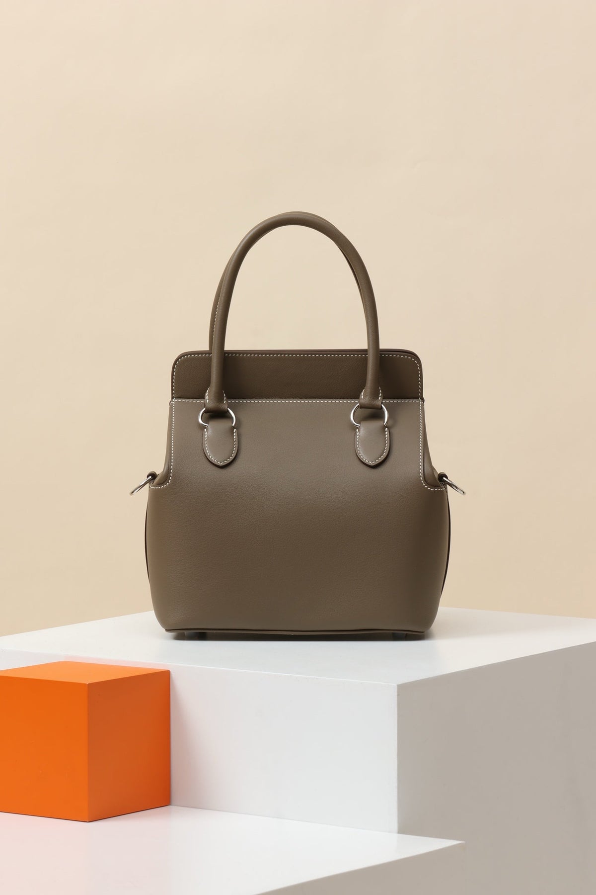 High-end Hermes 2026 Toolbox Bag 21cm Swift Leather