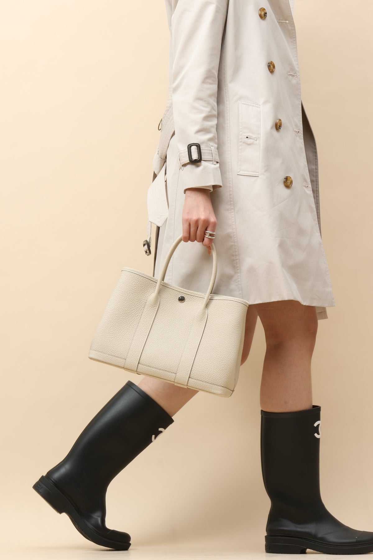 High-end Hermes 2026 Garden Party Bag 30cm Togo Leather