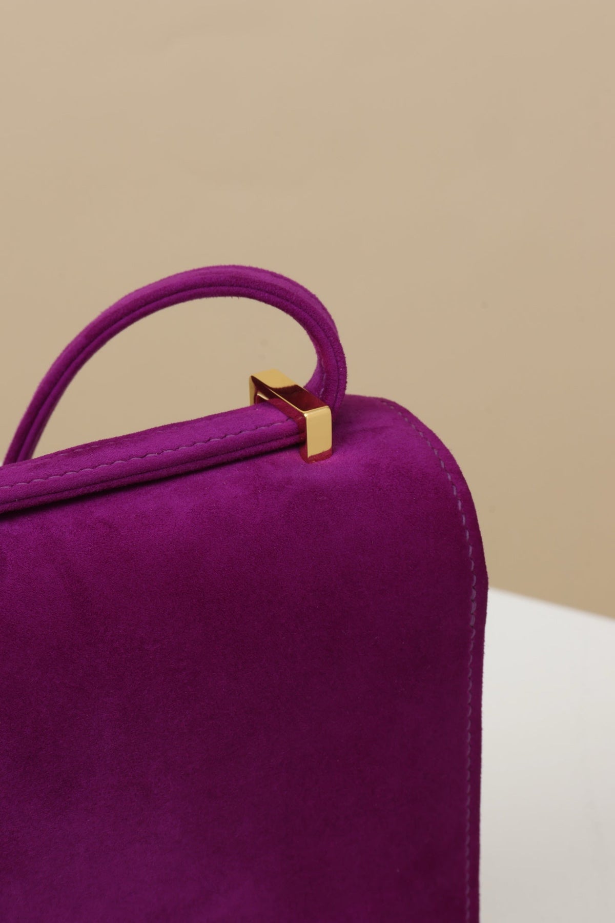 High-end Hermes 2026 Constance Bag 18cm Anemone Purple Suede