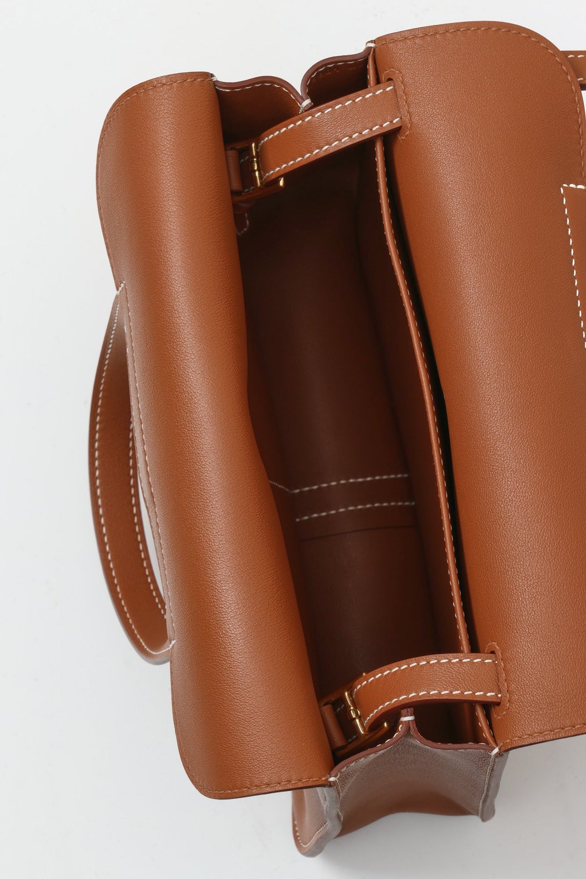 High-end Hermes 2026 Halzan Bag 22cm Golden Brown Swift Leather