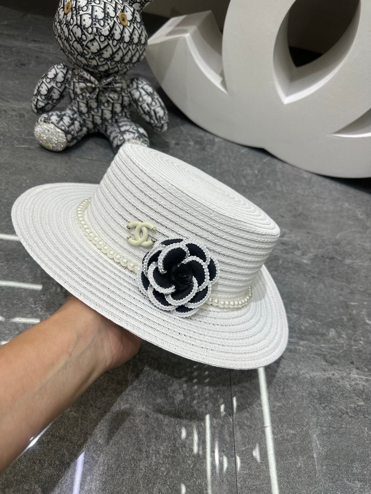 Chanel Straw Hat With Flower 262141