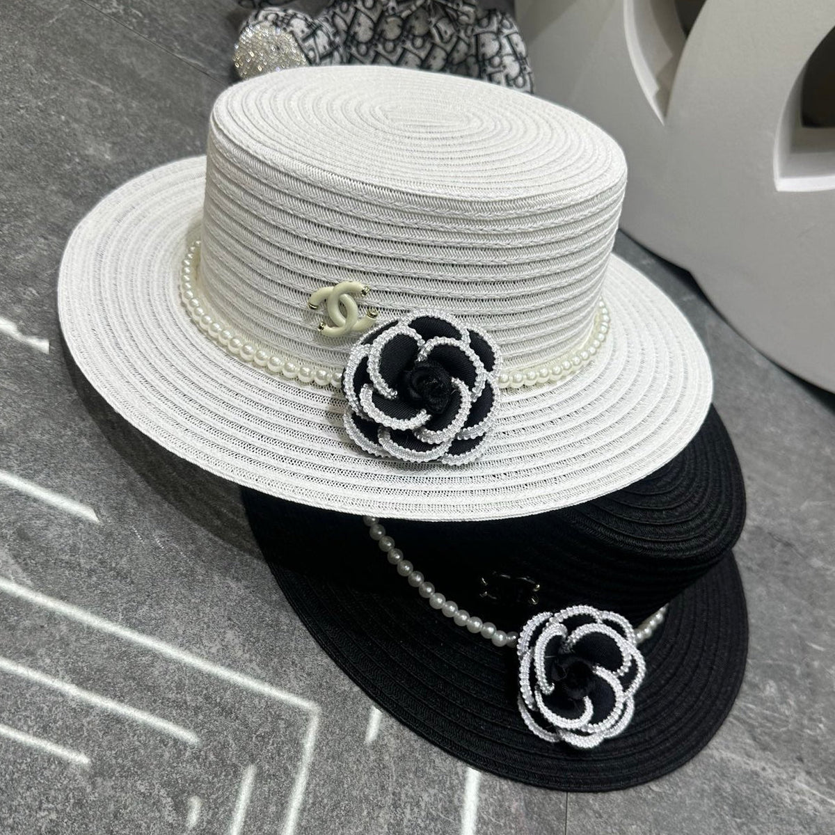 Chanel Straw Hat With Flower 262141