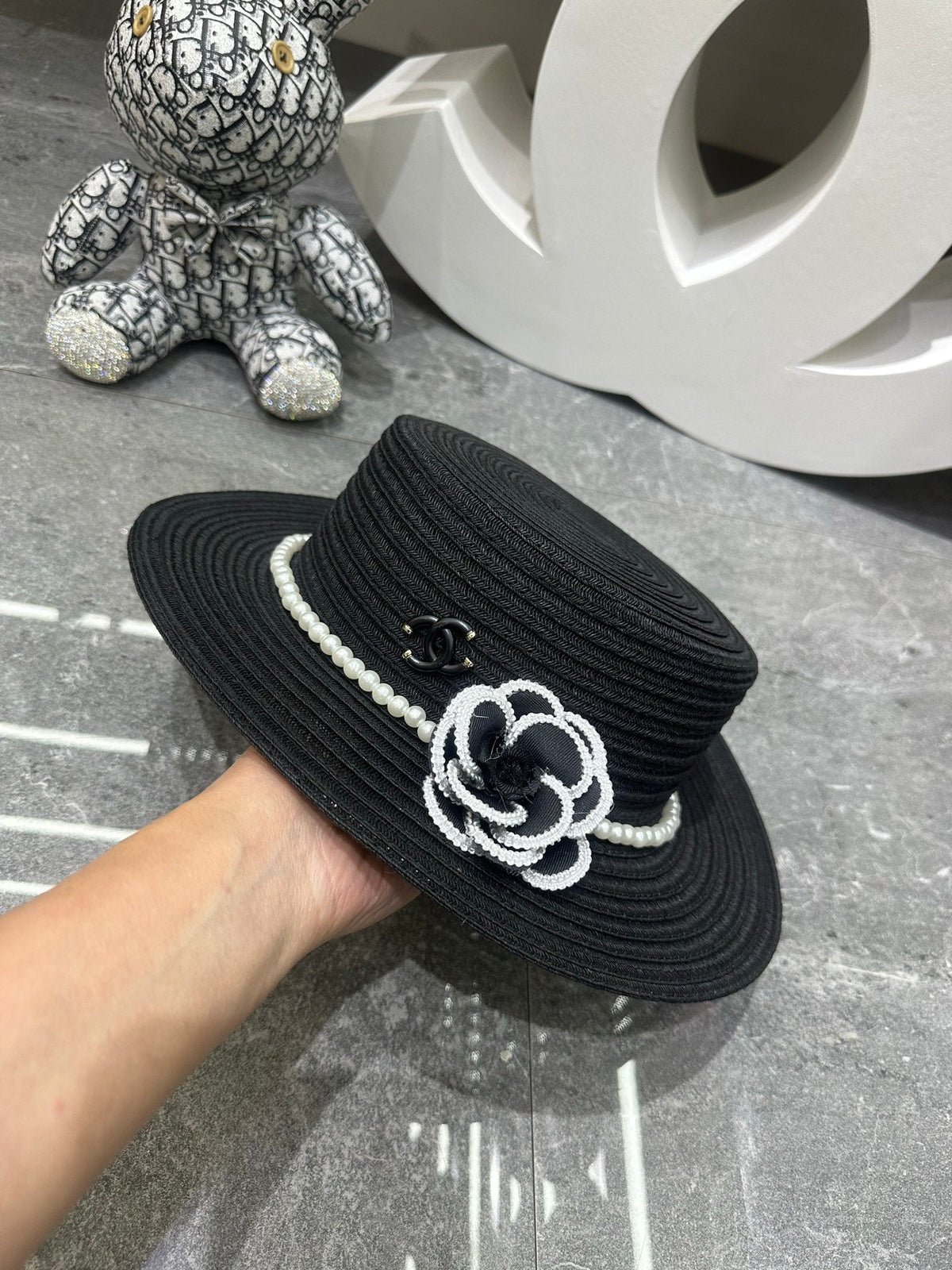 Chanel Straw Hat With Flower 262141