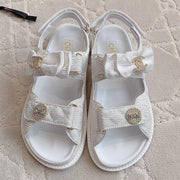 Chanel 2026 Camellia Sandals Fabric 977449