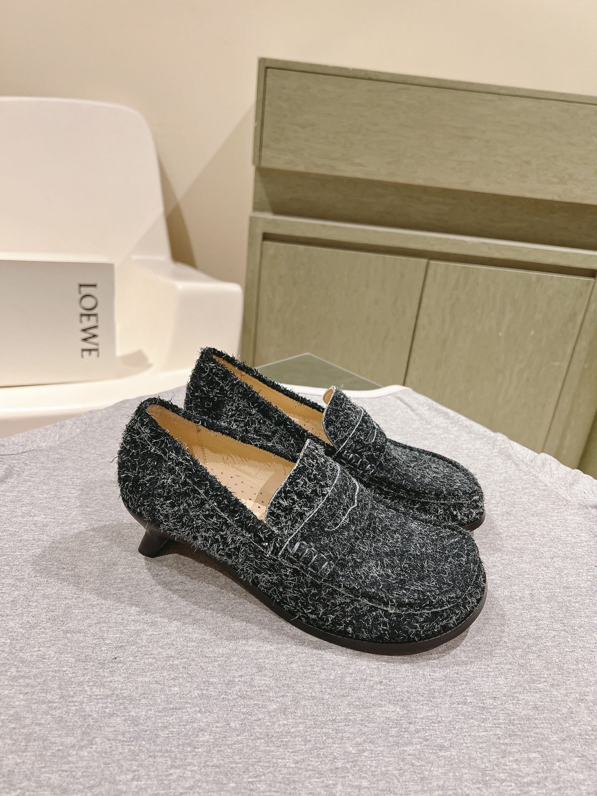 Loewe 2026 Campo Loafers Wool 653950
