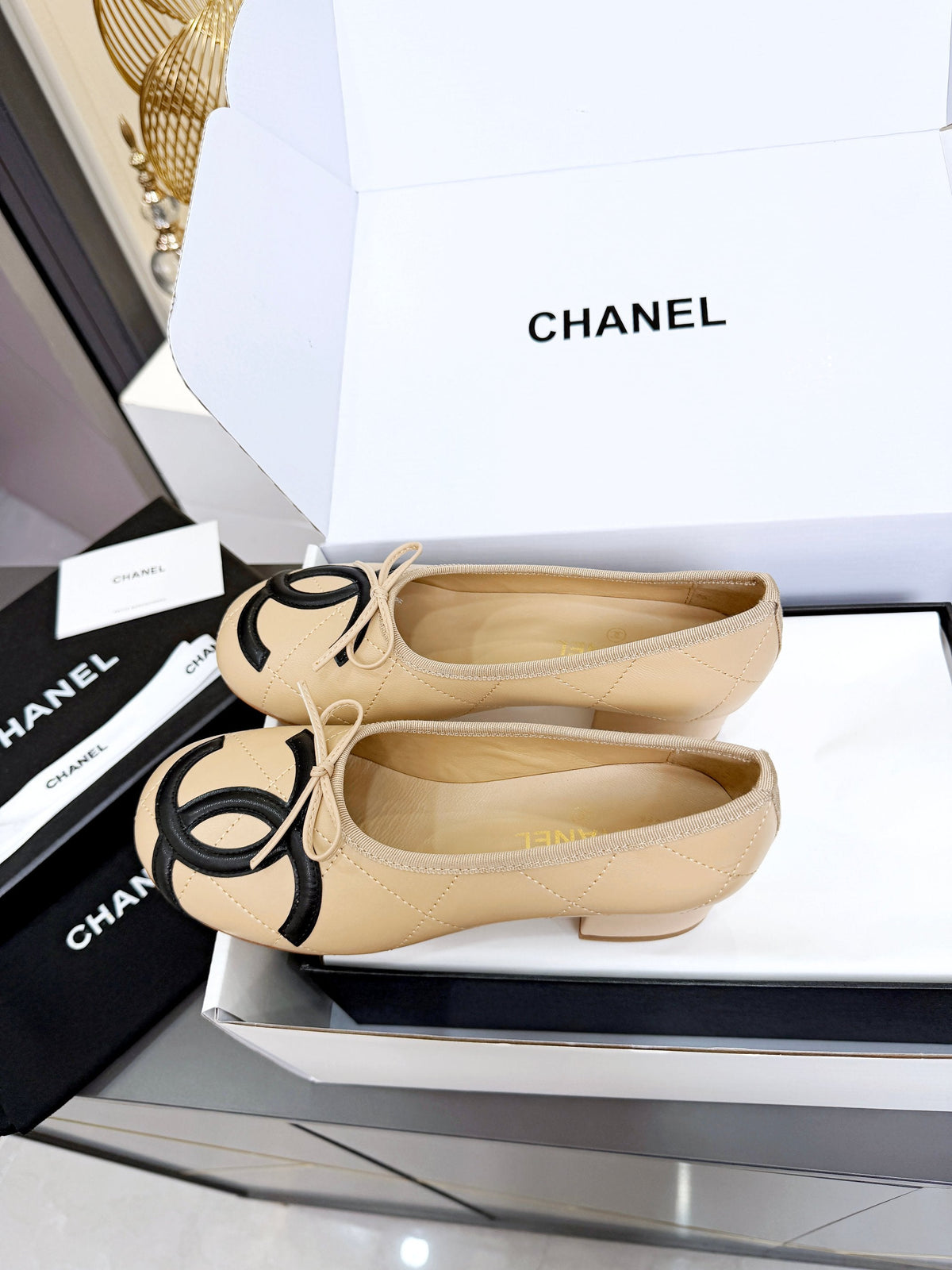 Chanel 2026 Cambon Pumps 45mm Leather 124850