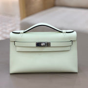 High-end Hermes 2026 Kelly Pochette 22cm Bag Swift Leather