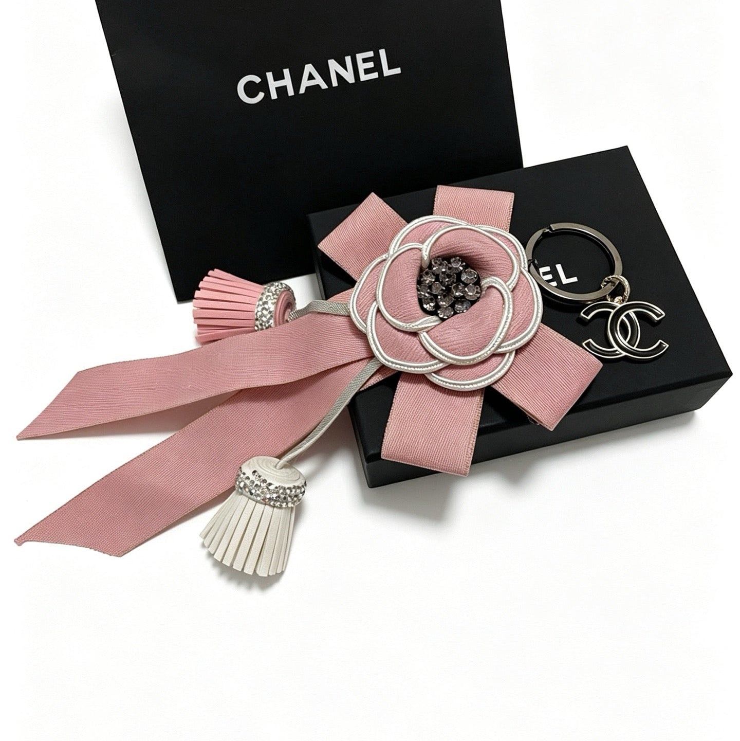 Chanel Camellia Ribbon Charm