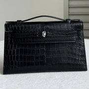 High-end Hermes 2026 Kelly Pochette Bag 22cm Crocodile Leather