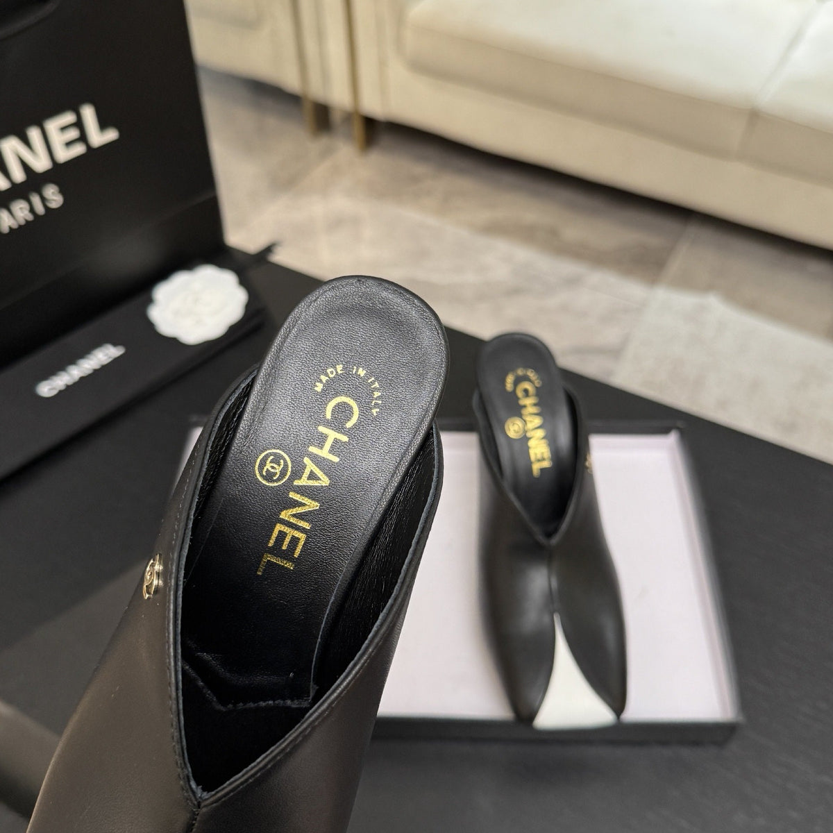 Chanel 2026 Mules 90mm Calfskin