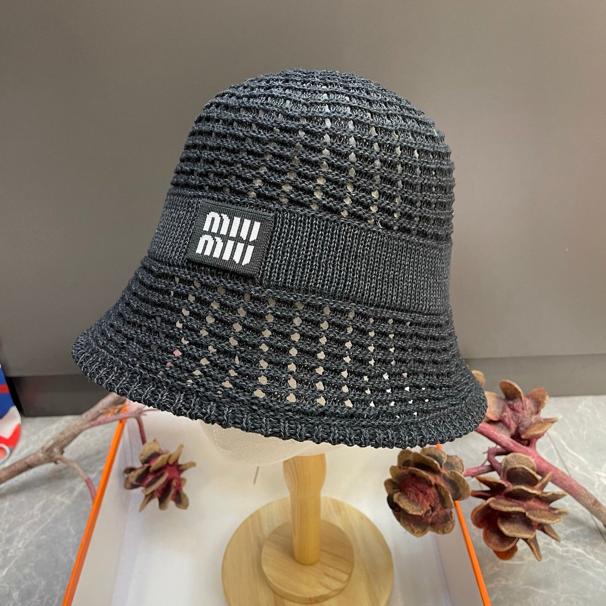 Miumiu Knitted Bucket Hat 214532