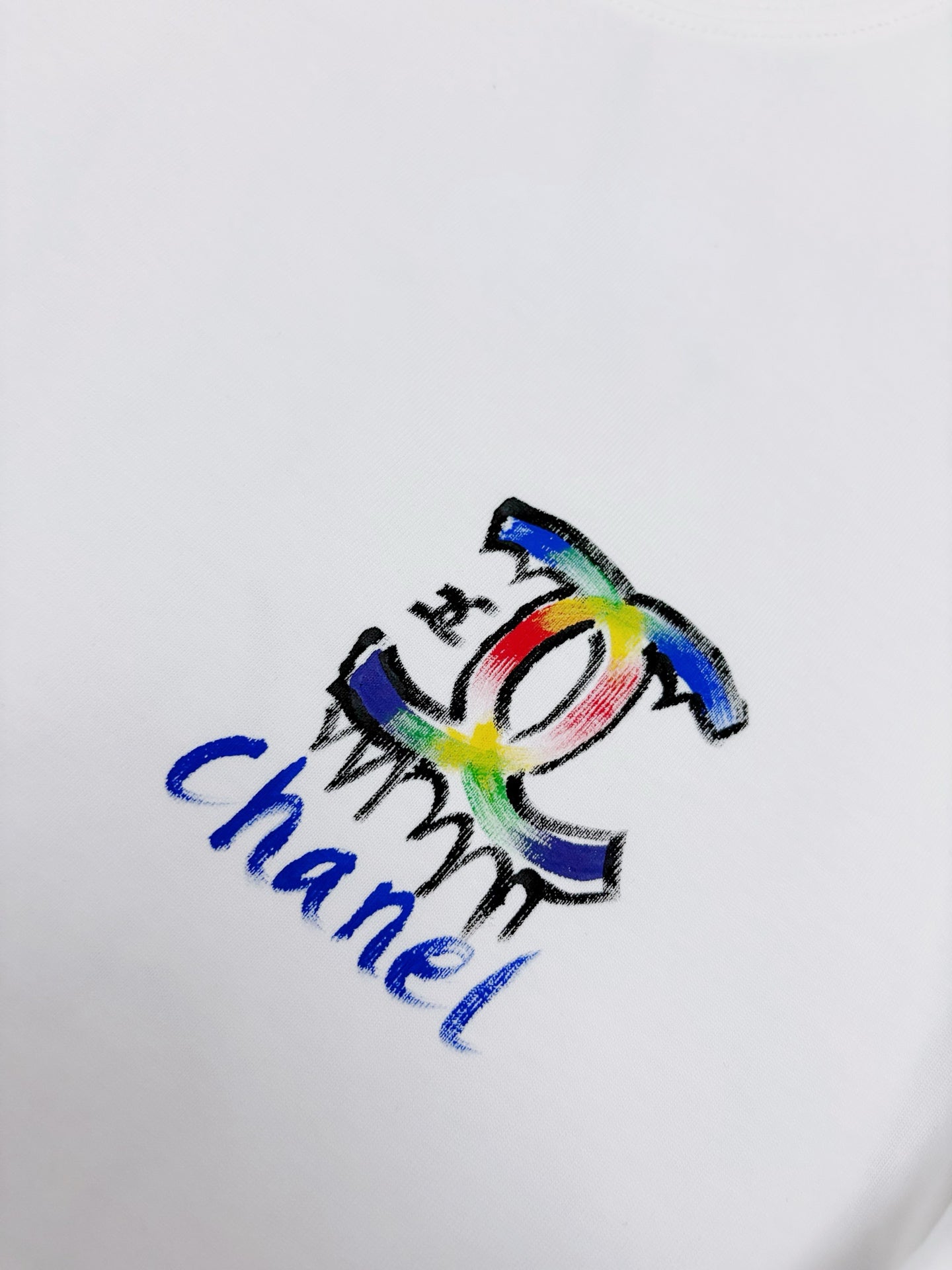 CC 2026 Short-Sleeve T-Shirt Rainbow Graffiti Cotton 431014