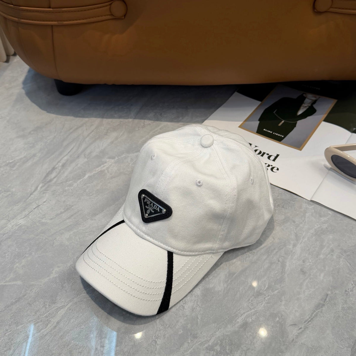 Prada Cotton Baseball Cap 413158