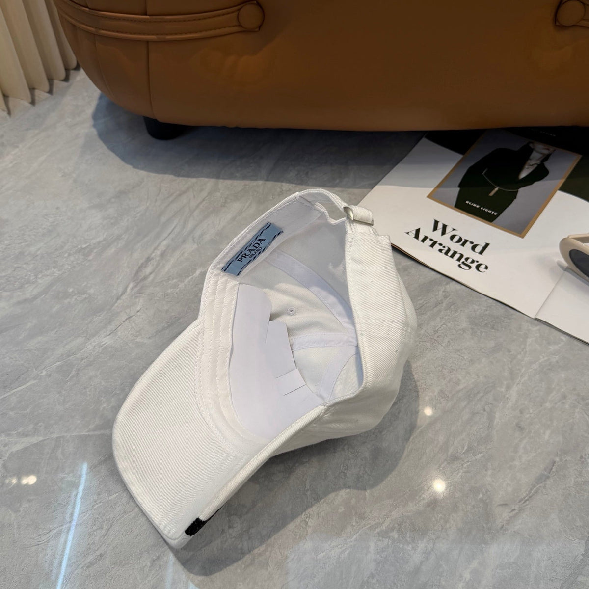 Prada Cotton Baseball Cap 413158
