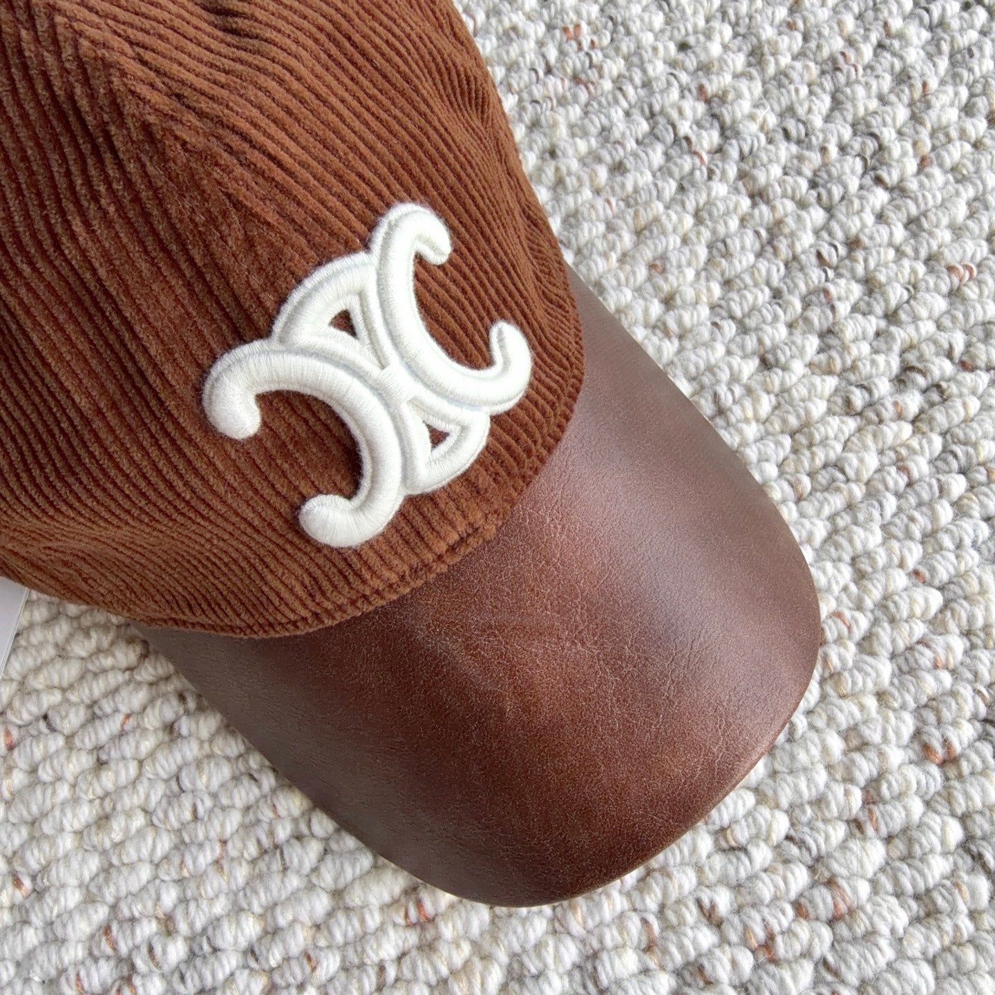Celine Triomphe Baseball Cap Velvet