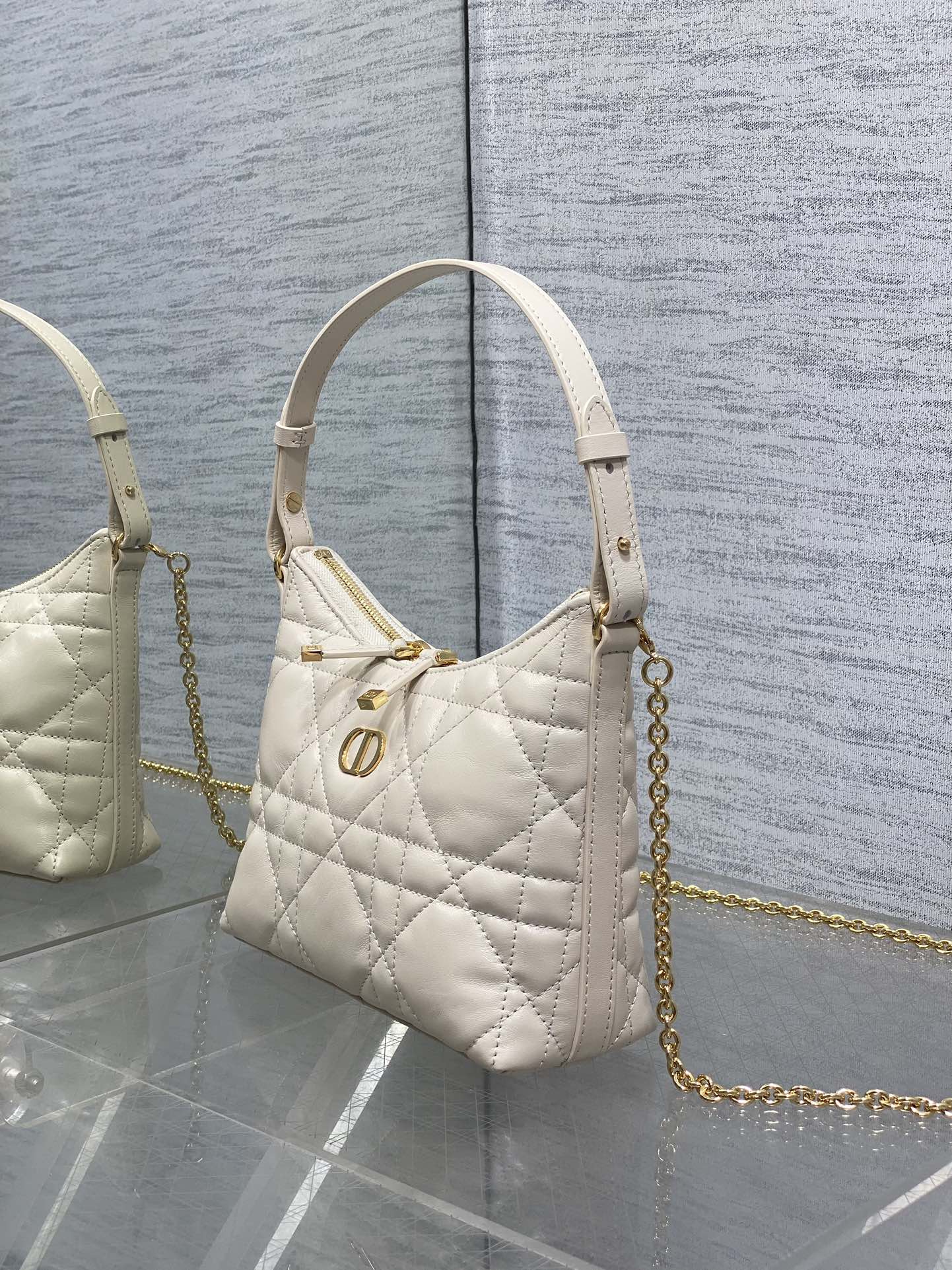 Dior 2025 Bag 19cm Cream Lambskin 272826