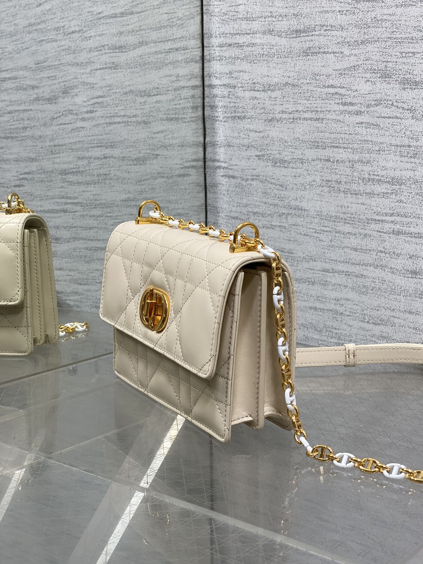 Dior 2025 Miss Caro 17 Bag Beige Calfskin 271086