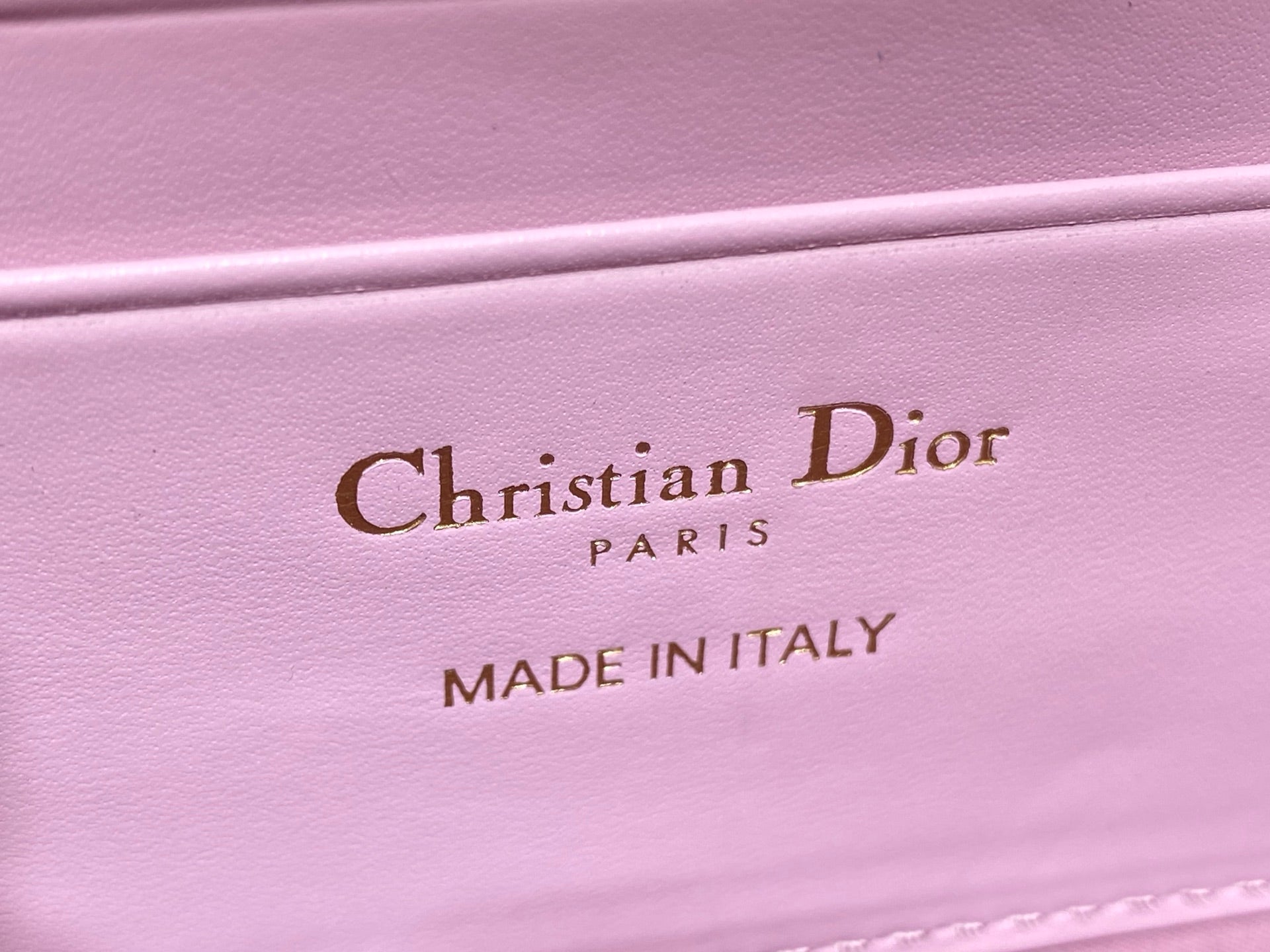 Dior 2026 Embellished With Sparkling Crystals Pink Leather