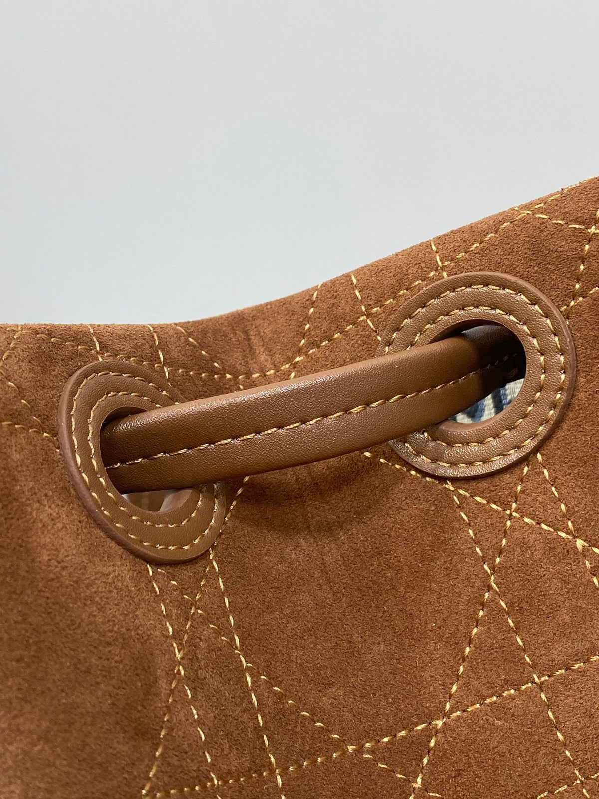 Dior 2026 Promenade Shopping Bag 31cm Suede Leather Canvas 408648