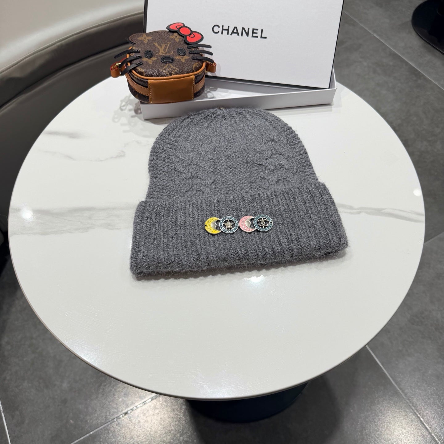 Chanel Wool Hat With "COCO" Word 435054