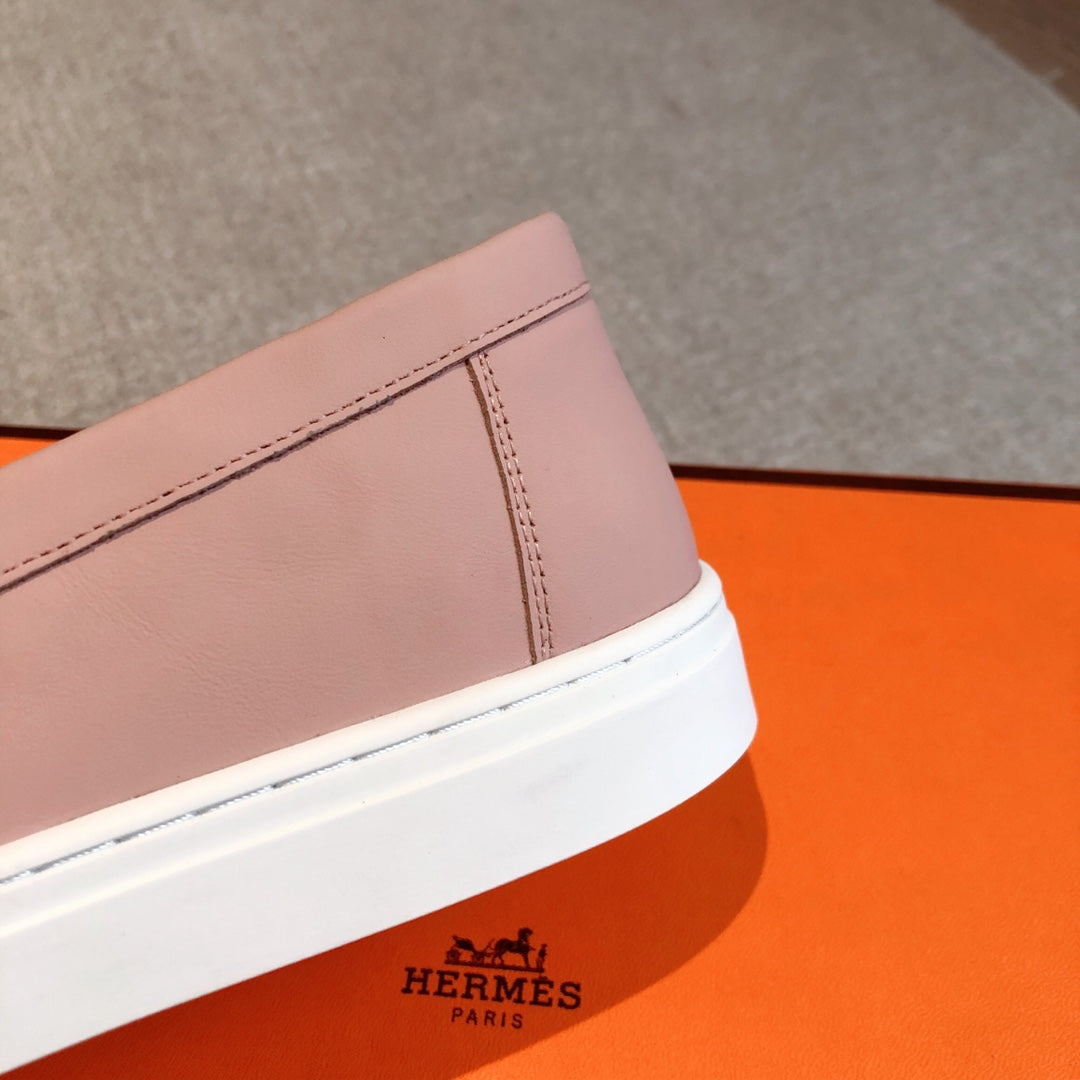 HM GAME SLIP-ON SNEAKER PEACHY CALFSKIN