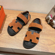 HM Men's 25 Genius Sandals Brown Suede 651347