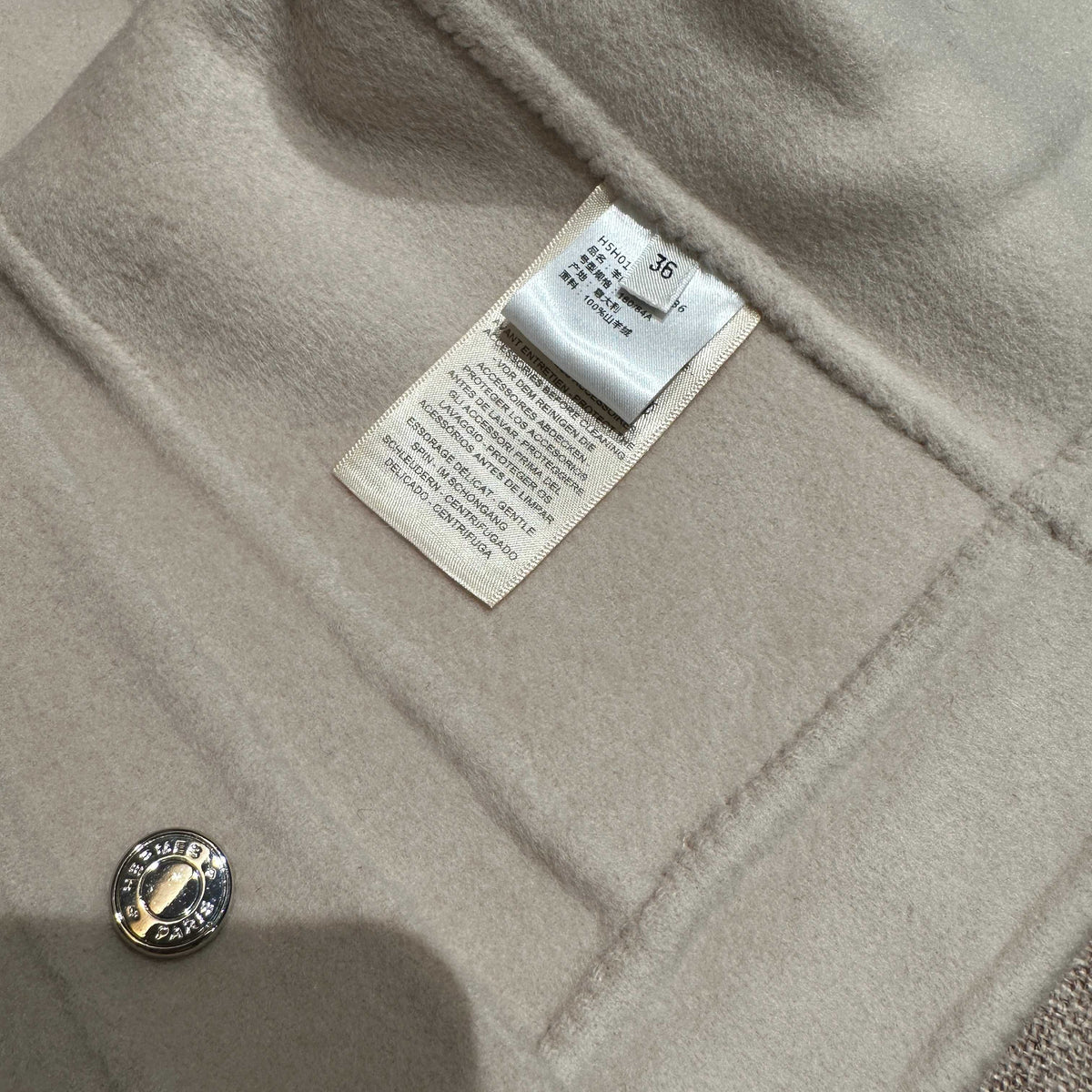 HM 25 Jacket White Wool 02651