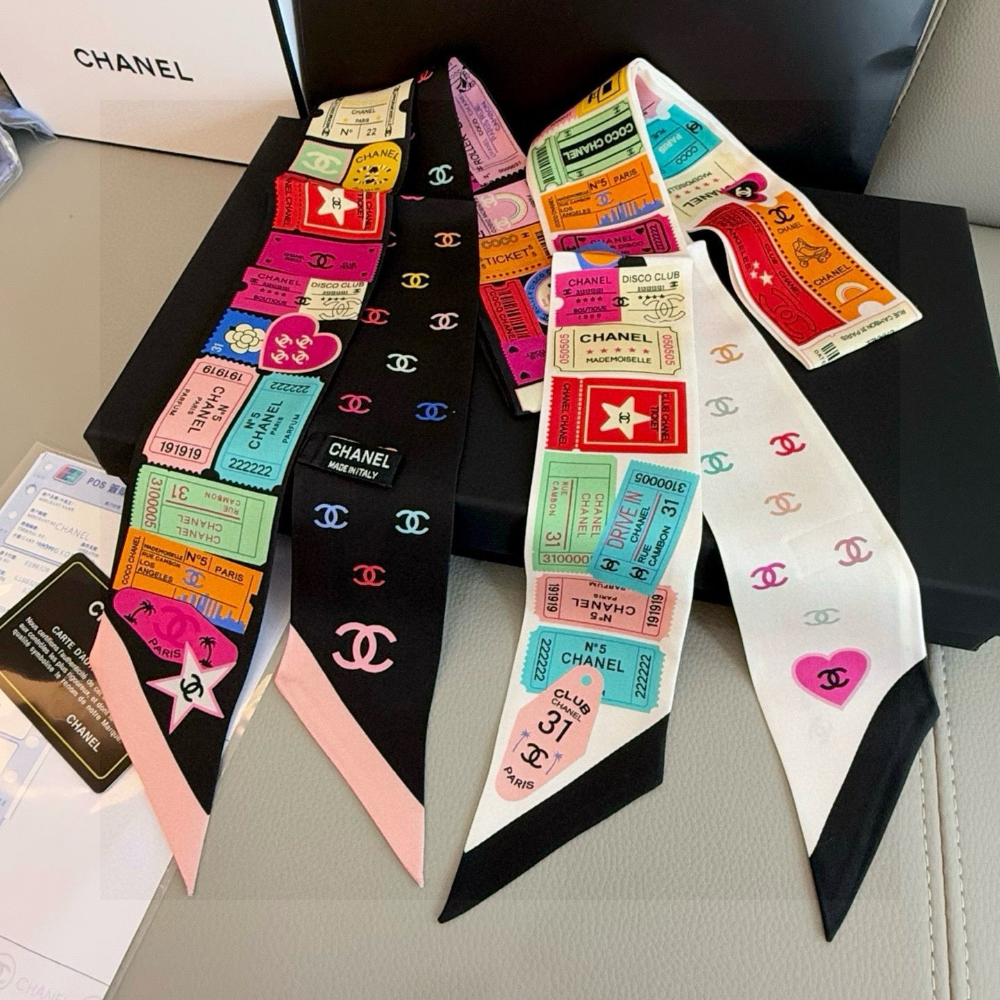 CC  Twilly Mini Star 120cm Multicolor Mulberry Silk 941932