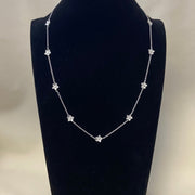 Graff New Full Diamond 11-Petal Sliver Necklace