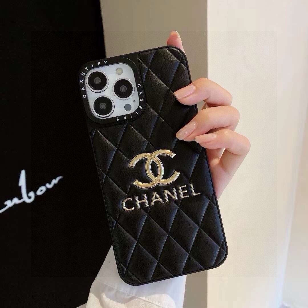 Chanel Gold Logo Phone Case 390502
