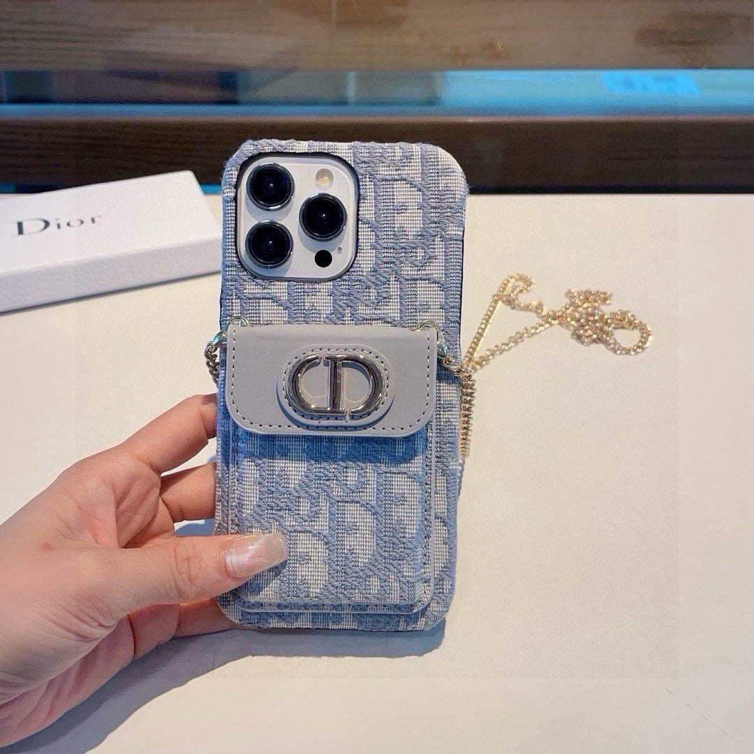 Dior Card Holder Crossbody Phone Case 393853