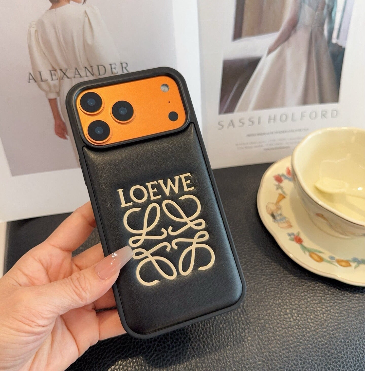 Loewe Phone Case with Big Logo 393900
