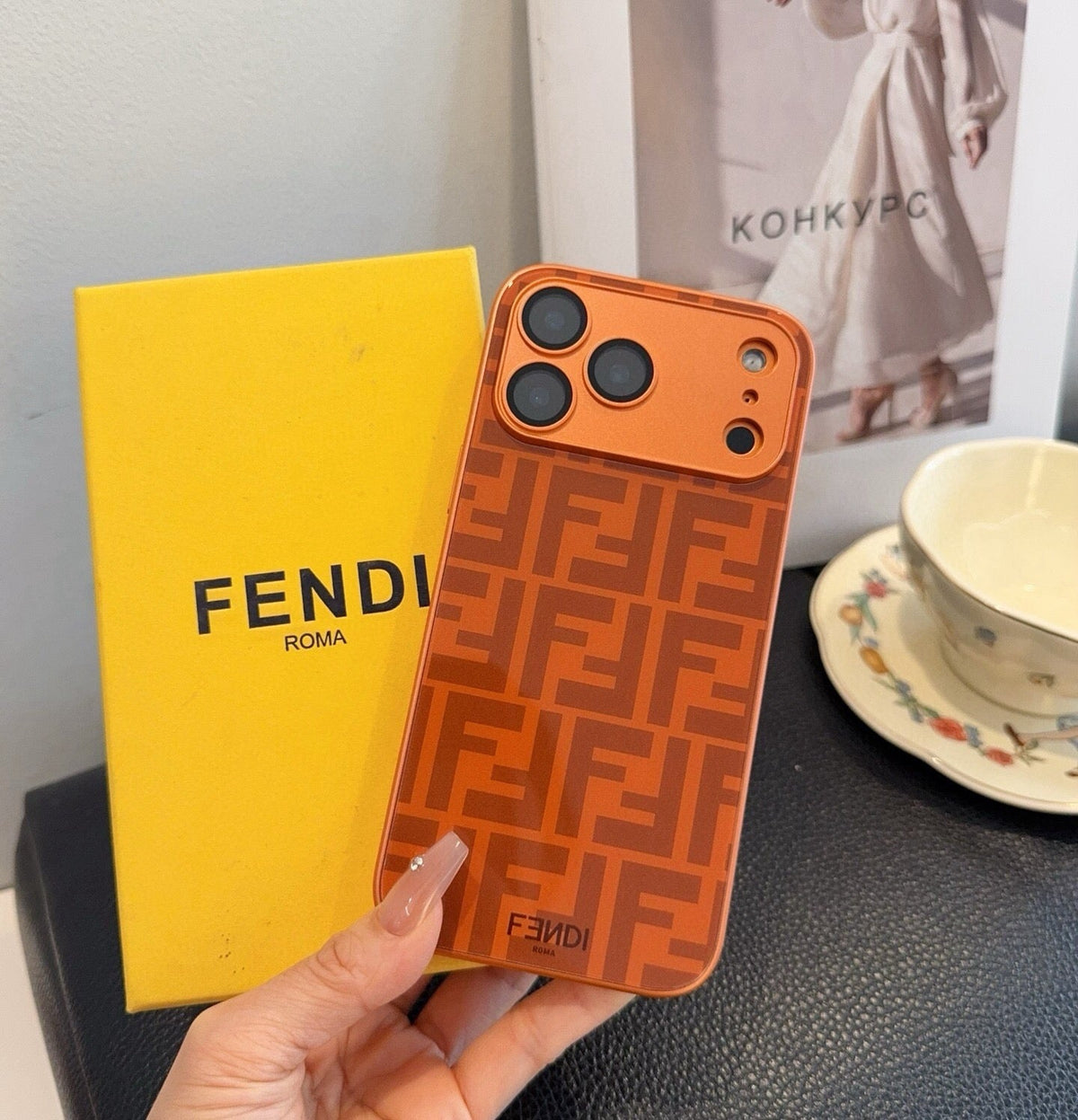 Fendi FF Monogram Card Holder Phone Case 400368