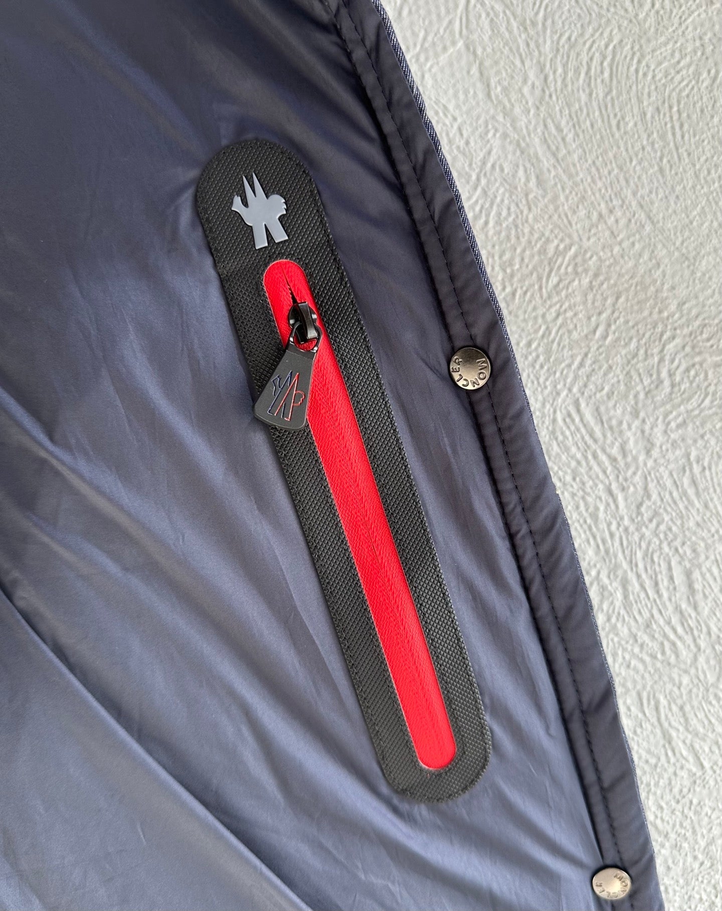 Moncler 2025 Grenoble Krachan Gilet Blue Denim Down