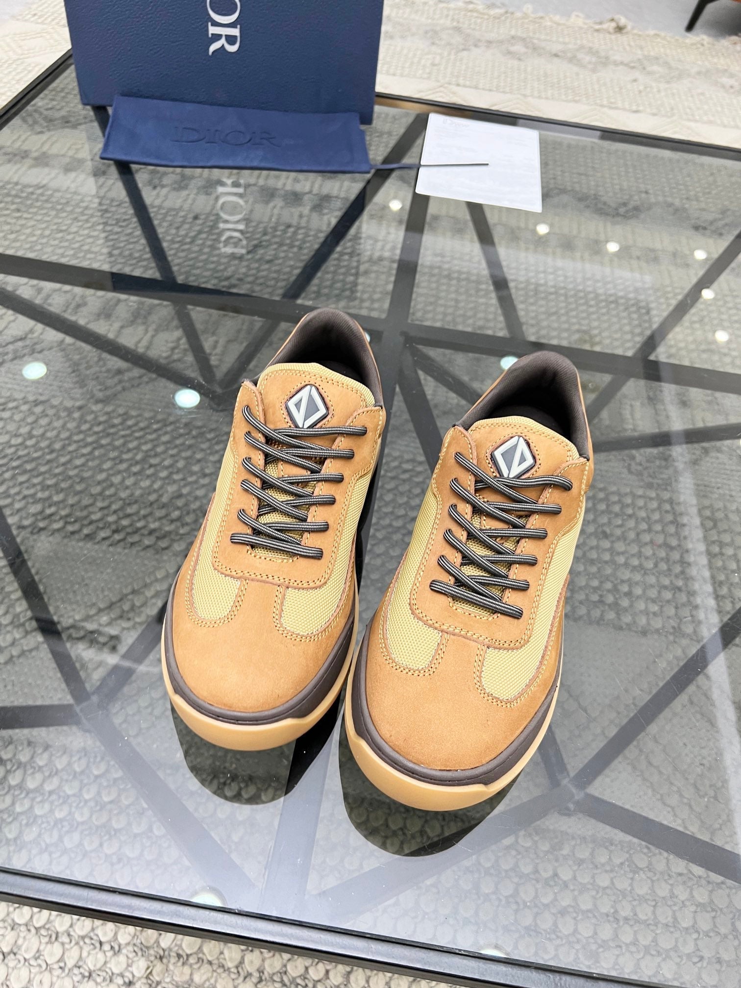 CD DEAN SNEAKER BRONZE CALFSKIN