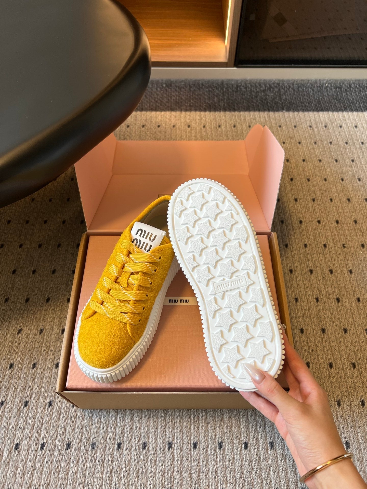 Miu Miu 2026 Platform Sneakers Suede 994227