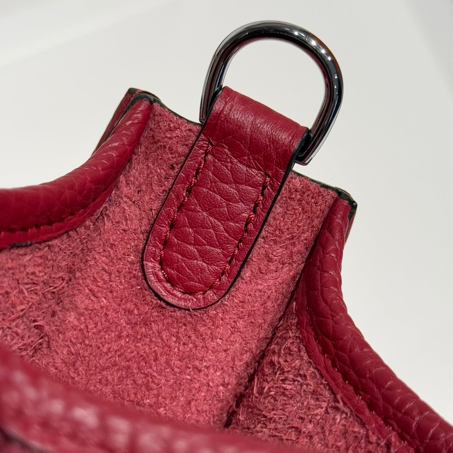 Hermes Evelyn 18 Bag Ruby Red Epsom Leather 255529