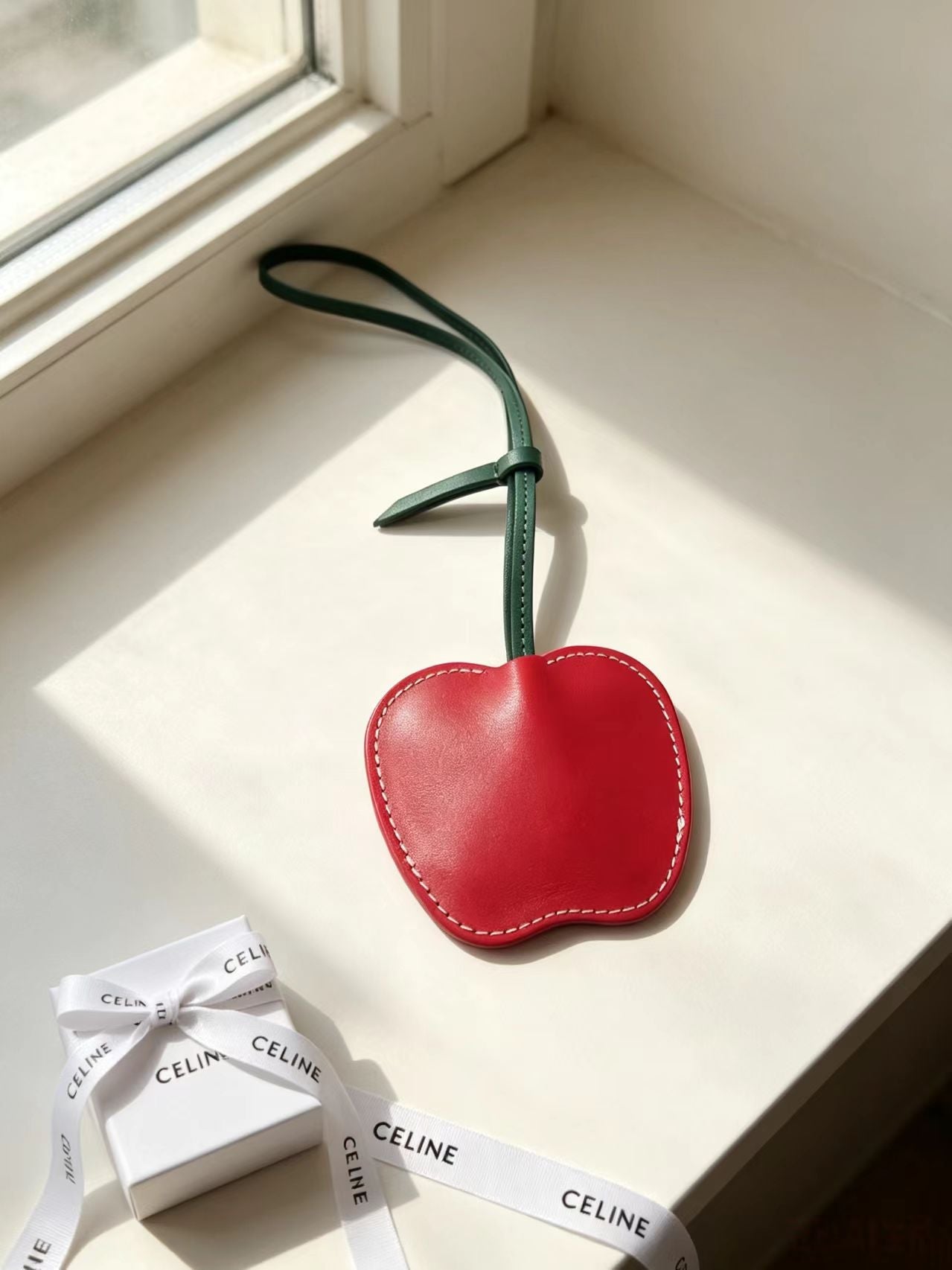 Celine Red Apple Charm