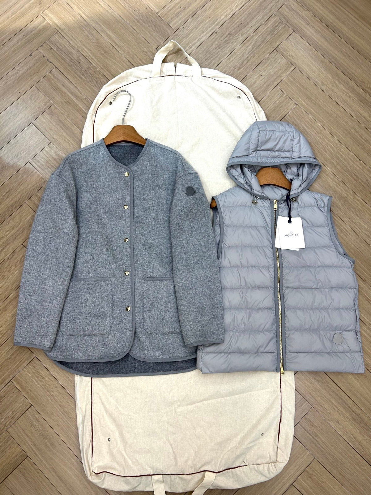 Moncler 2026 Reposse 3-in-1 Grey Jacket