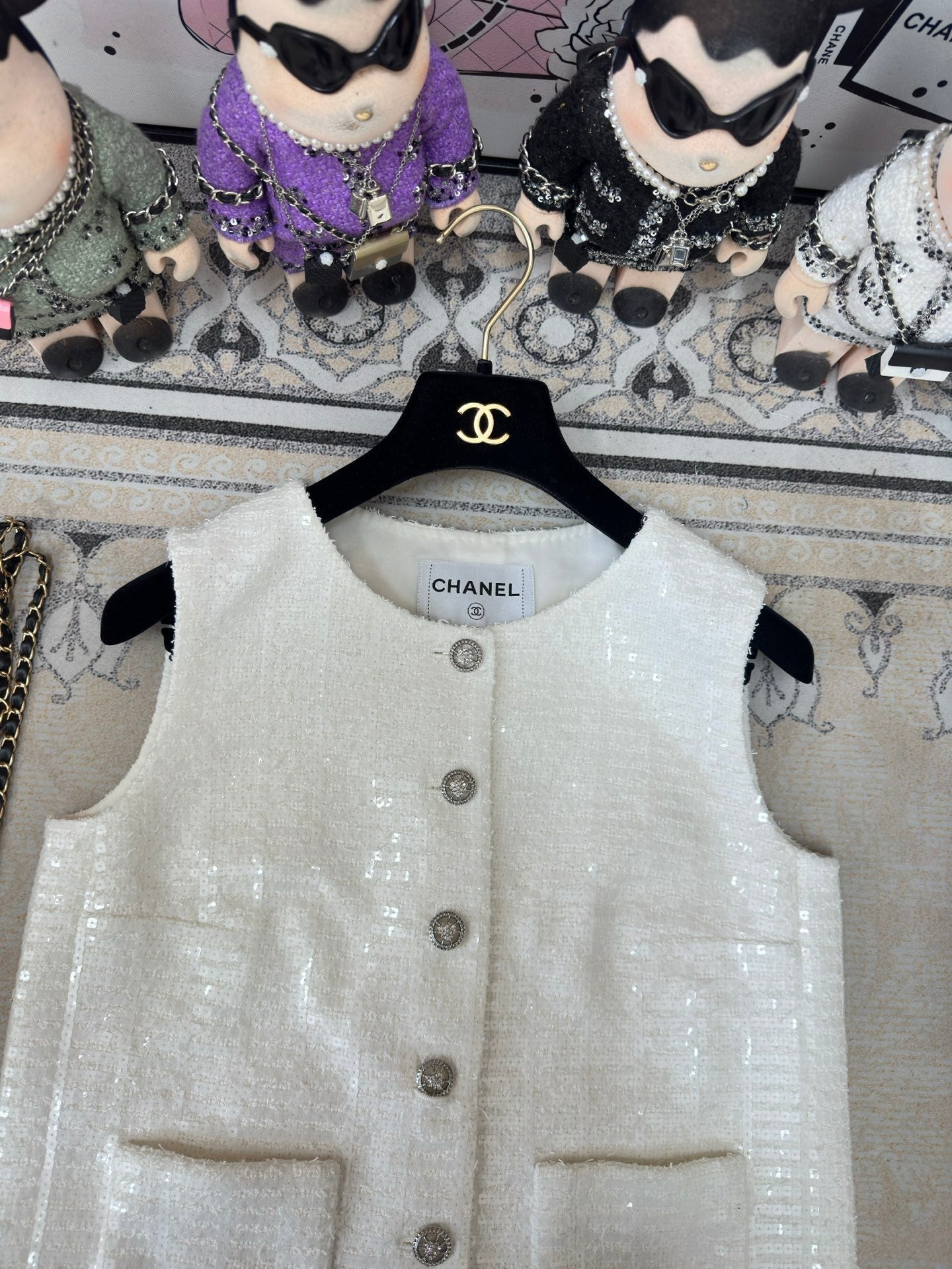 Chanel Princess Vest White Cotton 232717