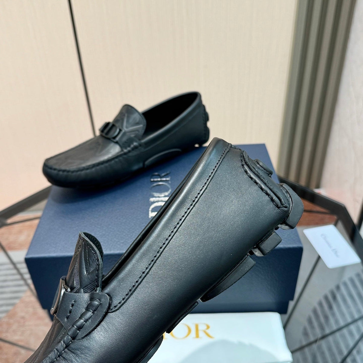 CD Loafer Black Calfskin 638581